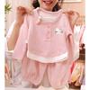 Conjunto de Ropa Nuevo de Otoño para Niñas, Falso Dos Piezas con Forro Polar Suave, para Niños Mayores, Elegante Conjunto de Otoño para Niñas Pequeñas