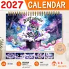 Calendario de pared superventas transfronterizo 2027 para el mercado de EE. UU., doble uso con 12 ilustraciones para diferentes meses, suministrado directamente por el fabricante