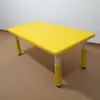 Mesa y silla de plástico ajustables para jardín de infantes mesa rectangular ajustable para aprendizaje infantil y silla mesa de juego y estudio ventas directas de fábrica