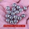 Xizang prata camiseta conta bola ornamentos feitos à mão acessórios DIY contas de Buda acessórios com bola oca pendurada contas redondas esculpidas flores