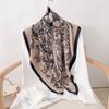 Nuevo Estilo Chino Estilo Nacional Estampado de Plantas Bufanda Cuadrada Grande de 90 para Mujer Ins Diseño de Nicho Sentido de Diseño Shawl Decorativo de Flores y Pájaros Bufanda de Seda Tendencia