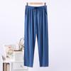 Pantalones de dormir para hombre de seda de hielo modal de verano, pantalones para casa, finos, talla extra, casual, holgados, largos, pantalones deportivos