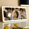 Soporte de Exhibición para Marco de Fotos de Tres Rejillas Impresión Personalizada de Fotos Fotos de Boda Retrato Familiar Foto Adorno de Cristal