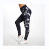 Leggings de Yoga Fitness Running XY999, Transpirables, Estampado de Base Multicolor, Cadera de Burbuja, Cruzados