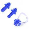 Pinza para la nariz y tapones para los oídos de fábrica para natación para prevenir la asfixia por agua, juego profesional de tapones para los oídos y pinza para la nariz de silicona para adultos y niños