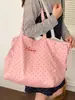 Shuai Mijia 2026 Verão Nova Bolsa de Ombro Dupla Face Estilo Coreano com Bolinhas Bolsa Sacola de Cordão Grande Capacidade Bolsa de Tecido para o Dia a Dia