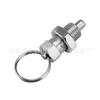 Perno de bloqueo de posicionamiento de resorte dividido de émbolo de pomo de anillo de tracción M6M8M10M12M16 tornillo de tensión de agarre manual pasador de división