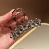 Moda Trendy 2025 Pinza para el Cabello de Cristal de Gama Alta Pasador de Lujo para la Parte Trasera de la Cabeza Accesorio para el Cabello de Primavera y Verano de Gama Alta