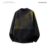 Aliexpress Outono e Inverno Novo Suéter Masculino Estilo Hong Kong Jovem Gola Redonda Pulôver Paisley Tie-Dye Suéter de Tricô