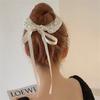 Liga para el Cabello de Listón Coreano Estilo 2025 Lazo Accesorio para el Cabello para Mujer, Sencillo y Elegante Scrunchie de Perlas, Accesorio para el Cabello de Moda