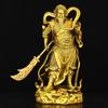 Estatua de Bronce de Guan Er, Estatua del Bodhisattva Weituo, Guan Gong Deidad Guardiana Jalaan Adoración en Casa Estatua de Bronce de Weituo