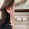 Pendientes de Perla Rosa Shijia de Lujo Ligero para Mujer, Moda Versátil 2024 Nuevo Estilo Caliente Elegante de Gama Alta
