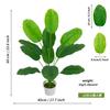 Planta verde de simulación transfronteriza, planta falsa europea, decoración de estudio de espalda de tortuga, red, adornos rojos, cola suelta, árbol de girasol, venta al por mayor