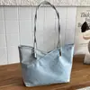 2026 Nuevo Bolso Tote Casual de Color Sólido de Moda Simple Estilo Coreano Gran Capacidad Diseño Moderno de Hombro Único para Mujer