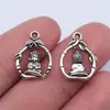 16x 12mm 1.1g liga multicolor acessórios para joias pingente de Buda moda retrô DIY europeia e americana