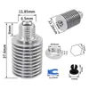 Piezas de Impresora 3D Tubo Disipador de Calor J-head E3D-V6 Garganta Disipador de Calor de Montaje Remoto/Cercano 1.75/3.0mm