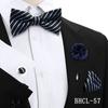 Gravata Borboleta Quadrada de Seda para Negócios Conjunto de 4 Peças Estilo Coreano Masculino Acessórios de Vestimenta para Banquete de Casamento Fábrica de Gravatas de Borboleta Estoque Pronto