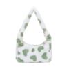 Bolsa Pequena Feminina 2023 Nova Moda Textura Bolsa de Pelúcia Amor Mão Carregando Bolsa Feminina Casual Pequena