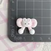 Coelho Rosa Urso Maçã Acessórios de Resina Capa de Celular Papelaria DIY Adesivos Grampo de Cabelo Chaveiro Acessórios para Copo d'Água