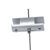 Ensamblaje de Abrazadera de Suspensión de Aluminio Cable Ajustable Colgante Galería de Fotos Pantalla Código de Colgante Placa Acrílica Clavo para Cartelera