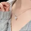 Collar de estrella brillante para mujer, con un diseño único y sofisticado, un toque de lujo y estilo versátil, perfecto como cadena para la clavícula o un accesorio de cuello chic y minimalista