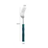 Cuchillo, Tenedor y Cuchara de Acero Inoxidable 304, Vajilla Occidental Acrílica, Tenedor y Cuchara Creativos de Lujo Ligero para Uso en Hotel y Hogar