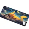 Mouse pad de jogo Pokemon, tapete de mesa para teclado, mouse pad estilo e-sports, mouse pad estendido com borda travada, atacado do fabricante