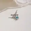 Brincos de Tarraxa Únicos em Formato de Estrela do Mar e Concha com Microincrustação de Zircônia da Moda, Brincos de Cartilagem Levemente Luxuosos Não Removíveis, Brincos Elegantes para Mulheres