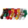 Nuevos calcetines navideños para niños primavera y otoño calcetines de tubo para niños niños y niñas calcetines festivos para vacaciones calcetines de dibujos animados para bebé al por mayor