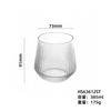 Venta al por mayor En stock Vaso de cerveza de vidrio con rayas simples de corte frío Vaso de vidrio Vaso para cerveza artesanal Vaso para bebidas Vaso para jugo con impresión de logotipo