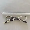 Acessórios de Cabelo Estilo Coreano High-End Estampa de Leopardo Laço Pequeno Estéreo DIY Artesanal Nicho Grampo de Cabelo Acessórios para Roupas Sapatos Bolsas