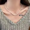 Collar de Perlas de Moda Extra Largo para Mujer, Versátil y Apilable, Adecuado para Cadenas de Suéter de Primavera y Verano, Añade Elegancia
