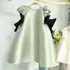 Vestido para Niña Elegante y Lindo para Bebés Niñas 2026 Nuevo Estilo Vestido de Princesa con Mangas Abullonadas para Niños de Un Año