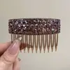 Pente de cabelo penteado de cabeça para baixo novo grampo de cabelo com franja de laço antiderrapante caveira alta estiloso moderno grampo de cabelo lateral com mechas acessório de cabelo