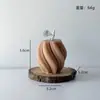 Velas Perfumadas Cilíndricas Estilo Europeo, Artículos Creativos de Decoración para el Hogar, Velas de Arte Geométrico Marrones, Velas de Emergencia