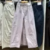 Produtos de Qualidade Japonesa Primavera 2026 Calças Casuais Femininas de Corte Solto/Calças com Barra Curva com Cinto 485273