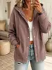 Annuo Autodesenvolvido 2026 Roupas Femininas Europeias e Americanas Estação Independente da Amazon Moda Casual Cardigã Jaqueta Moletom Top com Cordão