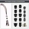 Accesorio de cabeza de repuesto para grifo de cocina con caño extraíble, cabezal anti-salpicaduras para caño de lavabo, cabezal extraíble retráctil