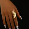 Anillos de Mariposa de Venta Caliente, Nuevos Productos Europeos y Americanos Transfronterizos, Accesorios de Mano de Moda y Simples, Venta al por Mayor, Se Puede Enviar en una Pieza