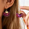 Brincos Minimalistas Estilo Francês com Pingente de Concha Estrela Pétala e Franja, com uma Vibração Super de Fada, Temperamento Suave e Elegante, Brincos Estilo Festa