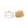 Ardilla Gatito Lindo Animal Aleación Goteo de Aceite Joyería Accesorios DIY Transfronterizo Accesorios para el Cabello Llavero Colgante