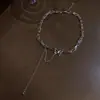 Llegada Nueva 2023 Collar de Mariposa para Niña Cadena de Clavícula Trendy Cyber Celebridad Cadena de Collar Hip-hop con Sentido de Diseño de Nicho de Lujo Ligero