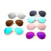Jamie 1823 Gafas de Sol Aviador Ligeras Tendencia Unisex Estilo Callejero Gafas de Sol Reflectantes Gafas de Sol Coloridas
