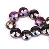 Cuentas de Vidrio de Cristal Facetadas Forma Especial 14mm Nido de Pájaro Color Galvanizado Material para Collares DIY Joyería Hecha a Mano Cuentas Sueltas