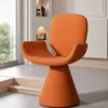 Silla de tocador de lujo estilo italiano para dormitorio de mujer, vestidor, taburete de tocador giratorio de alta gama, silla de tocador