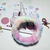 Diadema Unicornio Tie-dye Transfronteriza Pelo de Conejo de Imitación Mujer Lavar Cara Maquillaje Diadema Colorida Yoga Ejercicio Aplicar Mascarilla Diadema