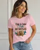 Tamanho Europeu Transfronteiriço Moda de Batalha Feminina T-shirt Colorida com Estampa de Padrão de Laptop Gola Redonda Primavera Verão Casual