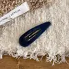 Grampo de Cabelo Veludo Colorido Simples Gota d'Água Coreano Para Mulheres Franja Cabelo Quebrado Presilha Lateral Presilha de Orelha Presilha BB Acessórios de Cabelo