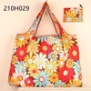 2025 Nueva Bolsa de Compras Plegable Tela Floral Portátil Poliéster Tote Bolsa de Almacenamiento Gran Capacidad Bolsa para la Compra del Supermercado Venta al por Mayor