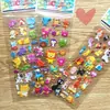 Pegatinas de PVC animal pegatinas creativas de recompensa cuenta manual niños jardín de infantes pegatinas de animales de burbuja tridimensionales